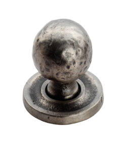 Fingertip Hammered Pattern Cupboard Knob, Pewter
