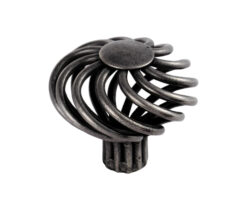 Fingertip Steel Cage Mushroom Cupboard Knob (32.5mm Or 40mm), Antique Steel