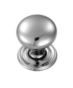 Fingertip Hollow Victorian Cupboard Knob, Polished Chrome