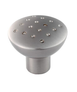 Fingertip Dimple Effect Cupboard Knob, Satin Nickel