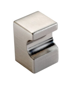 Fingertip Square Cupboard Knob, Satin Nickel