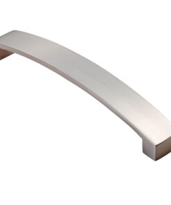 Fingertip Curva Bow Cabinet Pull Handles (160mm OR 224mm C/C), Satin Nickel