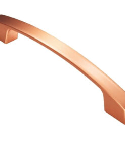 Fingertip Bridge Cabinet Pull Handle (160mm C/C), Satin Copper