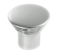 Fingertip Aztec Ringed Cupboard Knobs (30mm), Satin Nickel