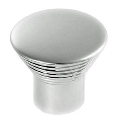 Fingertip Aztec Ringed Cupboard Knobs (30mm), Satin Nickel