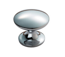 Carlisle Brass Fingertip Silhouette Cupboard Knob - Polished Chrome