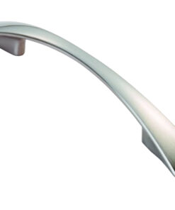 Carlisle Brass Fingertip Waisted Flat Bow Cabinet Pull Handles - Satin Nickel