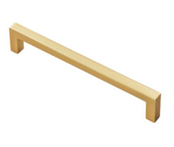Fingertip Block Cabinet Pull Handles (160mm OR 320mm C/C), Satin Brass