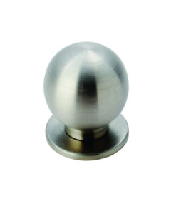 Fingertip Stainless Steel Spherical Cupboard Knob, Satin Stainless Steel