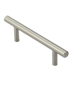 Fingertip Mini T Bar Cabinet Pull Handle (64mm C/C), Satin Nickel