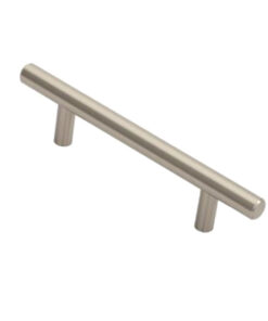 Fingertip Steel T Bar Cabinet Handle (Multiple Sizes), Satin Nickel