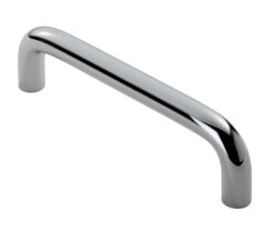 Fingertip D Pattern Cabinet Pull Handles (96mm, 128mm, 160mm OR 192mm C/C), Polished Chrome