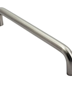 Fingertip D Pattern Cabinet Pull Handles (96mm, 128mm, 160mm OR 192mm C/C), Satin Nickel