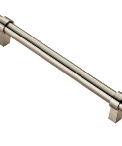 Fingertip Rail Cabinet Pull Handle (160mm Or 320mm C/C), Satin Nickel