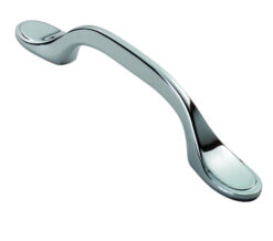 Fingertip Shaker Style Cabinet Pull Handle (76mm C/C), Polished Chrome