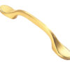 Fingertip Shaker Style Cabinet Pull Handle (76mm C/C), Satin Brass