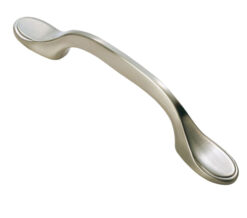 Fingertip Shaker Style Cabinet Pull Handle (76mm C/C), Satin Nickel