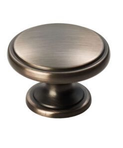 Carlisle Brass Fingertip Oxford Cupboard Knob - Gun Metal