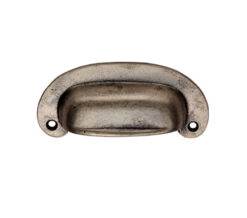 Fingertip Oval Plate Cup Handle (86mm C/C), Pewter