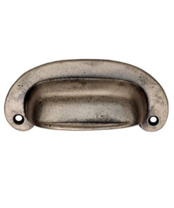 Fingertip Oval Plate Cup Handle (86mm C/C), Pewter