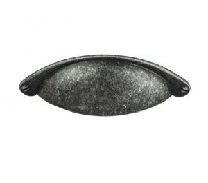 Traditional Cupboard Cup Pull Handle (64mm C/C), Pewter