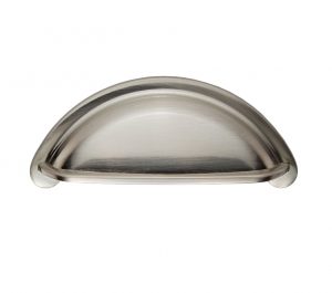 Cottage Cupboard Cup Pull Handle (76mm C/C), Satin Nickel