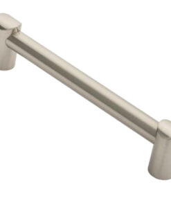 Fingertip Bar Cabinet Pull Handle (160mm Or 224mm C/C), Satin Nickel