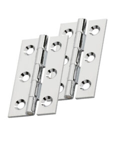 Fingertip Cabinet Hinges (50mm x 28mm OR 64mm x 35mm), Polished Chrome (sold in pairs)