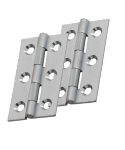 Fingertip Cabinet Hinges (50mm x 28mm OR 64mm x 35mm), Satin Chrome (sold in pairs)