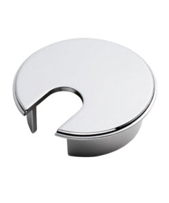 Desk Cable Tidy Heavy Pattern - Polished Chrome