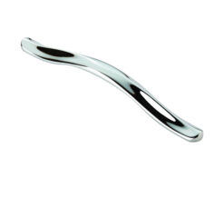 Fingertip Cebi Salassi Cabinet Pull Handle (192mm C/C), Polished Chrome