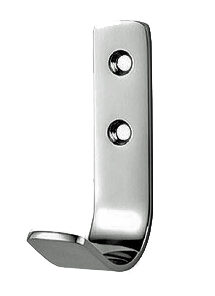 Eurospec Flat Coat Hook, Polished Or Satin Stainless Steel