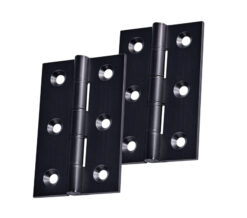 3 Inch Double Washered Hinges, Matt Black (sold in pairs)