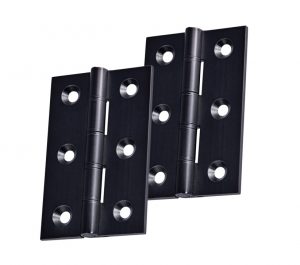3 Inch Double Washered Hinges, Matt Black (sold in pairs)