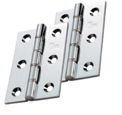 3 Inch Double Washered Hinges, Polished Chrome (sold in pairs)