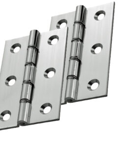 3 Inch Double Washered Hinges, Polished Chrome (sold in pairs)