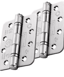 Eurospec Enduro 4 Inch Grade 14 CE Ball Bearing Radius Hinges, (Various Finishes) (sold in pairs)