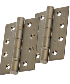 Eurospec 4 Inch Grade 13 Plain Ball Bearing Hinges, Antique Brass  (sold in pairs)