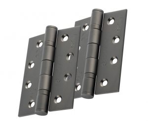 Eurospec 4 Inch Grade 13 Plain Ball Bearing Hinges, Matt Bronze (sold in pairs)