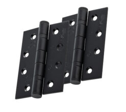 Eurospec 4 Inch Grade 13 Plain Ball Bearing Hinges, Matt Black (sold in pairs)