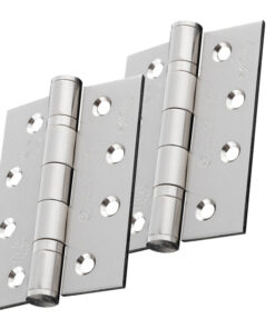 Eurospec 4 Inch Grade 13 Plain Ball Bearing Hinges, Satin Nickel  (sold in pairs)