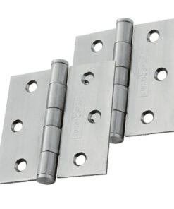 Eurospec 3 Inch Stainless Steel Plain Butt Hinges, Polished Or Satin Stainless Steel Finish  (sold in pairs)