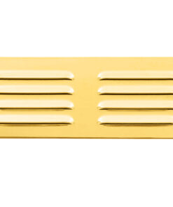 Carlisle Brass Hooded Louvre Brass Vent - Polished Brass