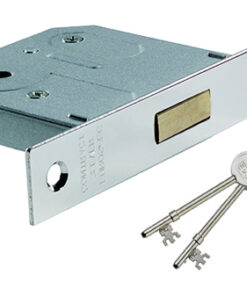 Eurospec Economy 3 Lever Dead Locks, Silver Or Brass Finish