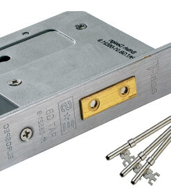 Eurospec Architectural 3 Lever Dead Locks, Silver Or Brass Finish