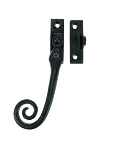 Ludlow Foundries Curly Tail Locking Casement Window Fastener (Left or Right Hand) - Black Antique