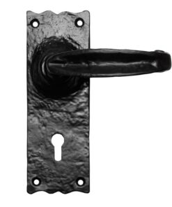 Ludlow Foundries Traditional V Levers, Black Antique Door Handles (sold in pairs)