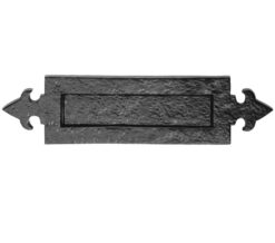 Ludlow Foundries Fleur De Lys Letter Plate (365mm x 90mm), Black Antique