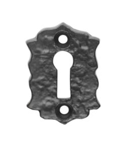 Ludlow Foundries Standard Profile Floral Escutcheon, Black Antique