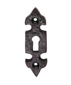 Ludlow Foundries Standard Profile Fleur De Lys Escutcheon, Black Antique